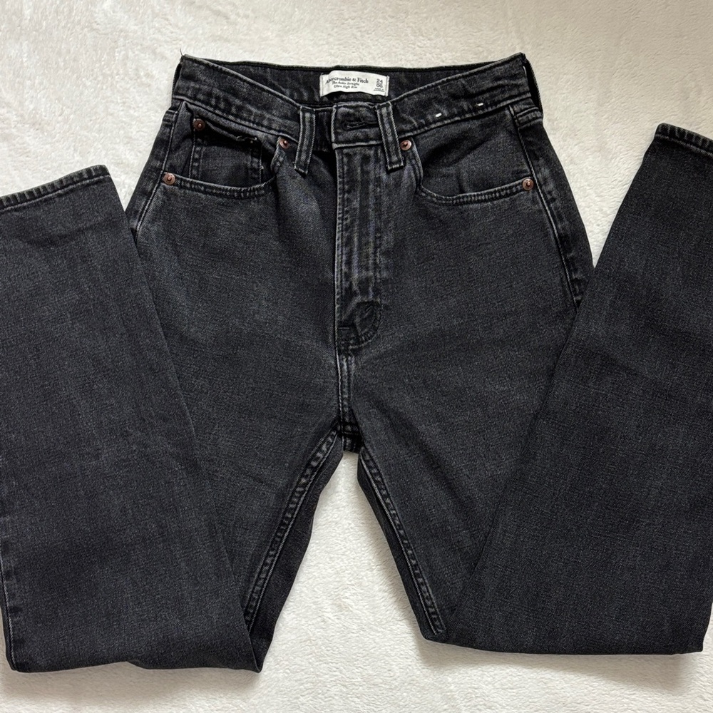 Abercrombie & Fitch Dark Gray Men's Jeans